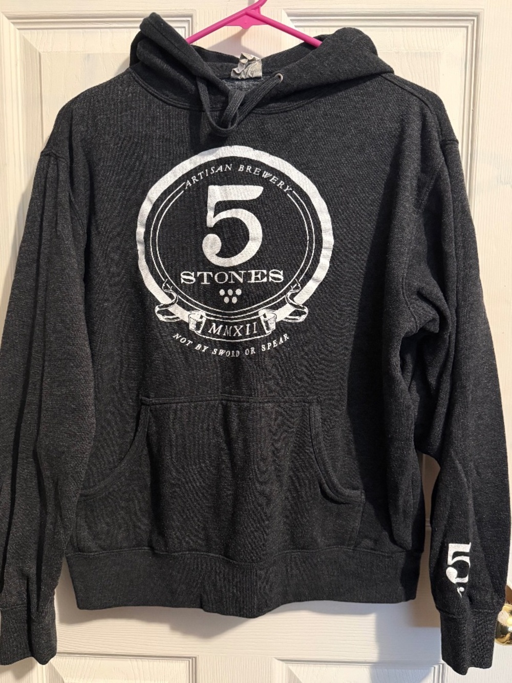 5 Stones Brewery Hoodie. Unisex Sz S. TX Craft Beer